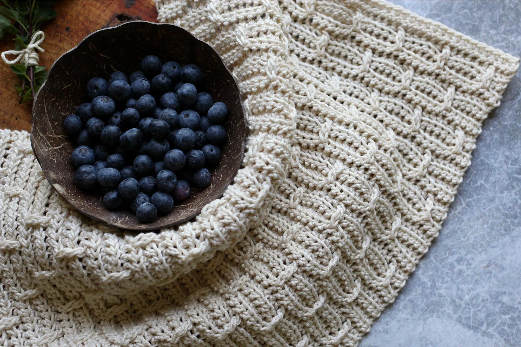 Elm Street Dishcloth Pattern by Two of Wands