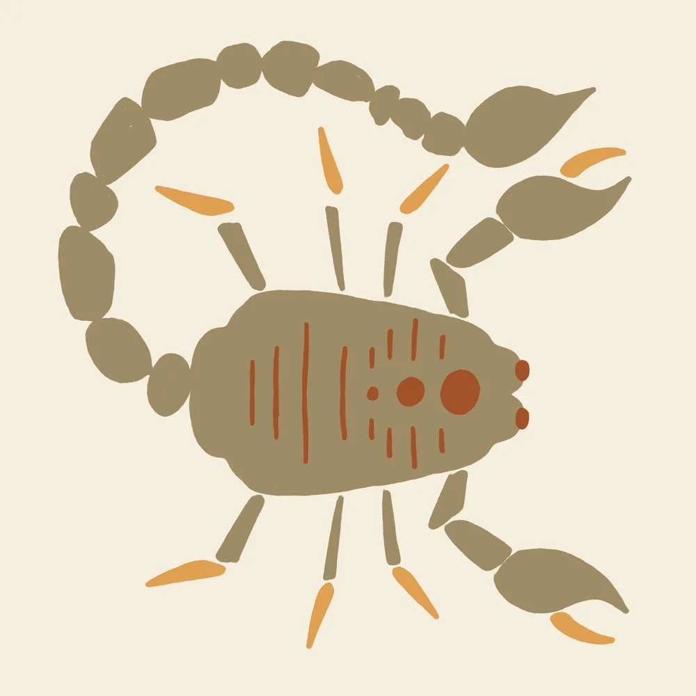 Zodiac Icons Blanket: Scorpio