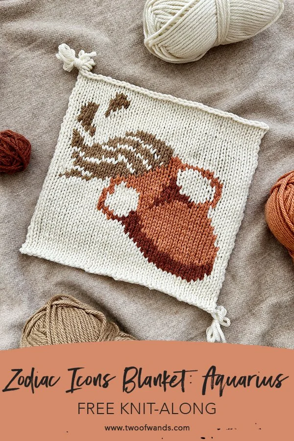 Zodiac Icons Blanket: Aquarius