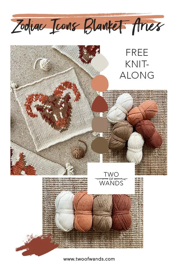 Zodiac Icons Blanket: Aries