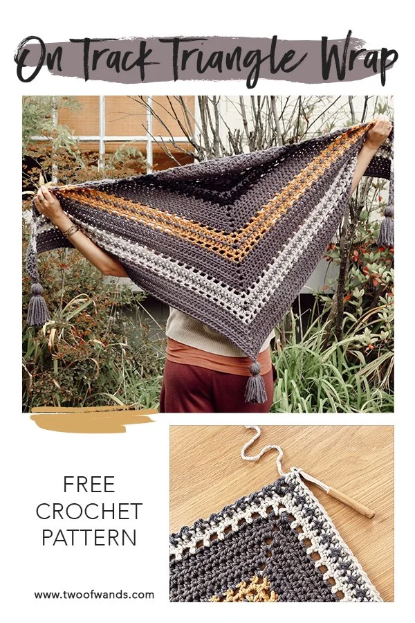 Hue + Me: On Track Triangle Wrap