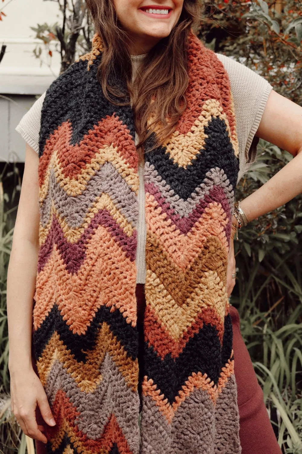 Hue + Me: Olivebridge Zigzag Scarf