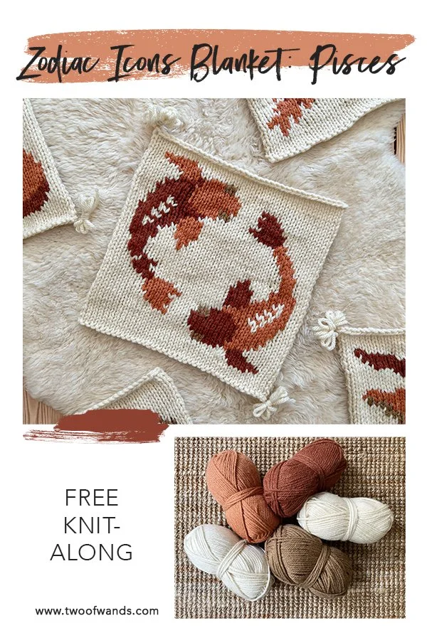 Zodiac Icons Blanket: Pisces