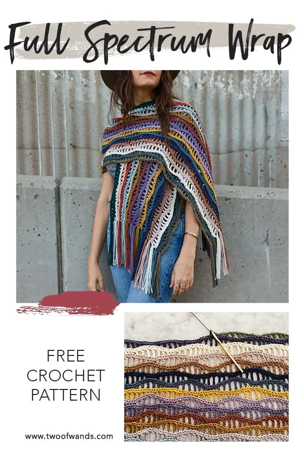 Full Spectrum Wrap pattern by Two of Wands