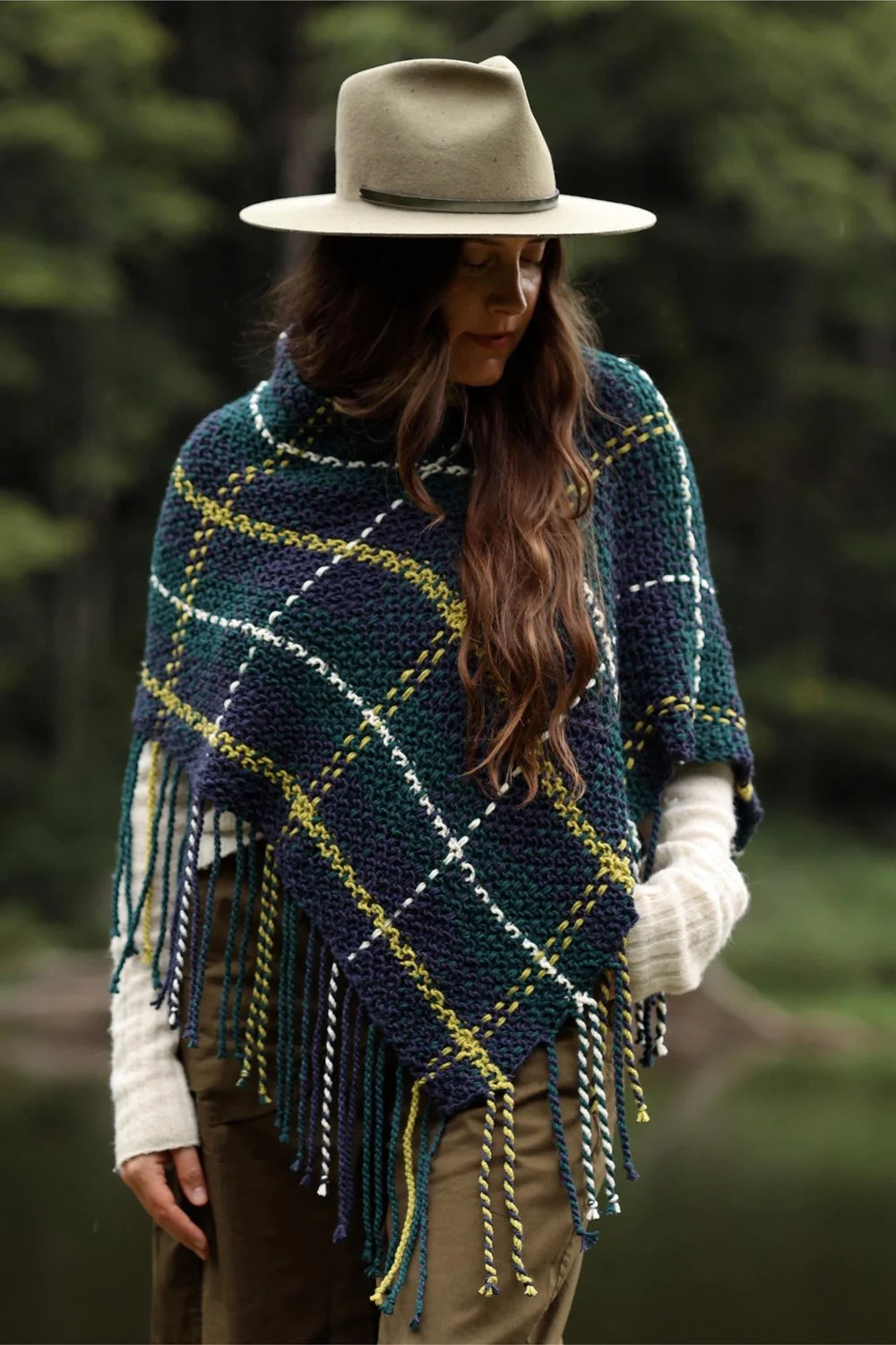 Glasgow Plaid Poncho