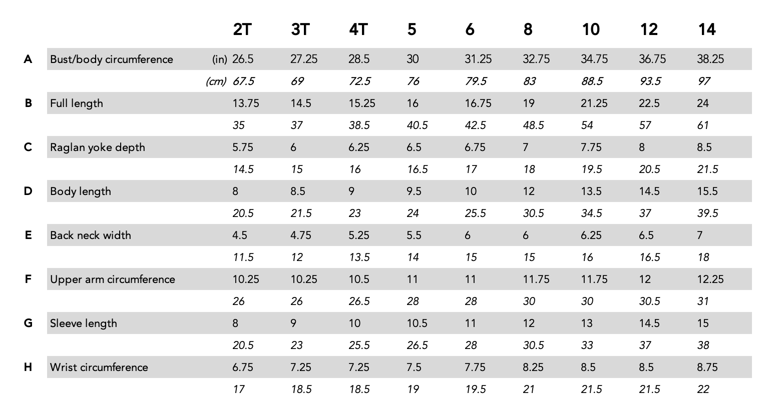 Junior League Pullover schematic