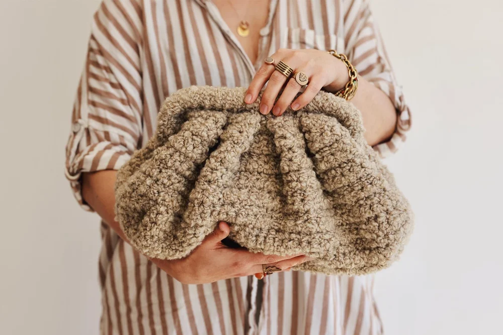 Sherpa Dumpling Clutch
