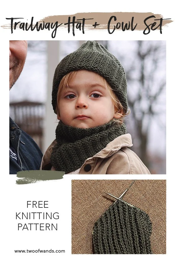 Trailway Hat and Cowl Set pattern by Two of Wands