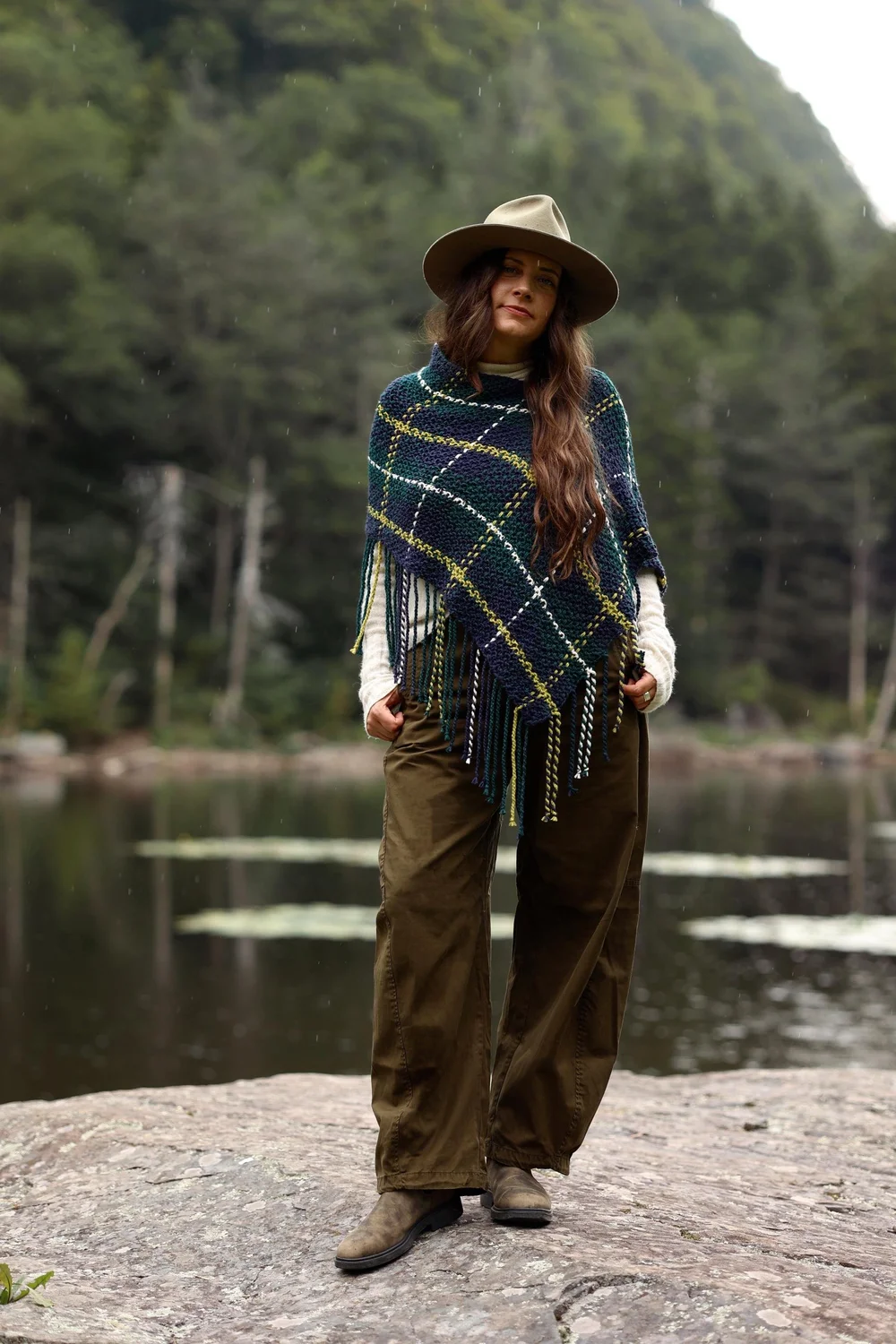 Glasgow Plaid Poncho