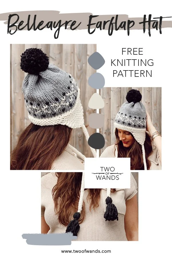Knitting Patterns Garter Ear Flap Hat Cornice Hat Knitting Pattern