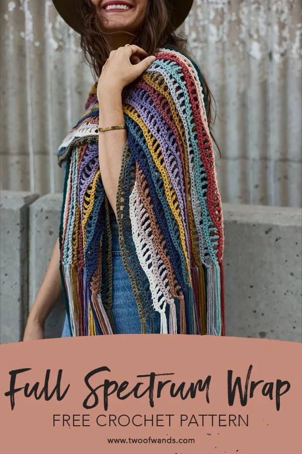 Full Spectrum Wrap pattern by Two of Wands