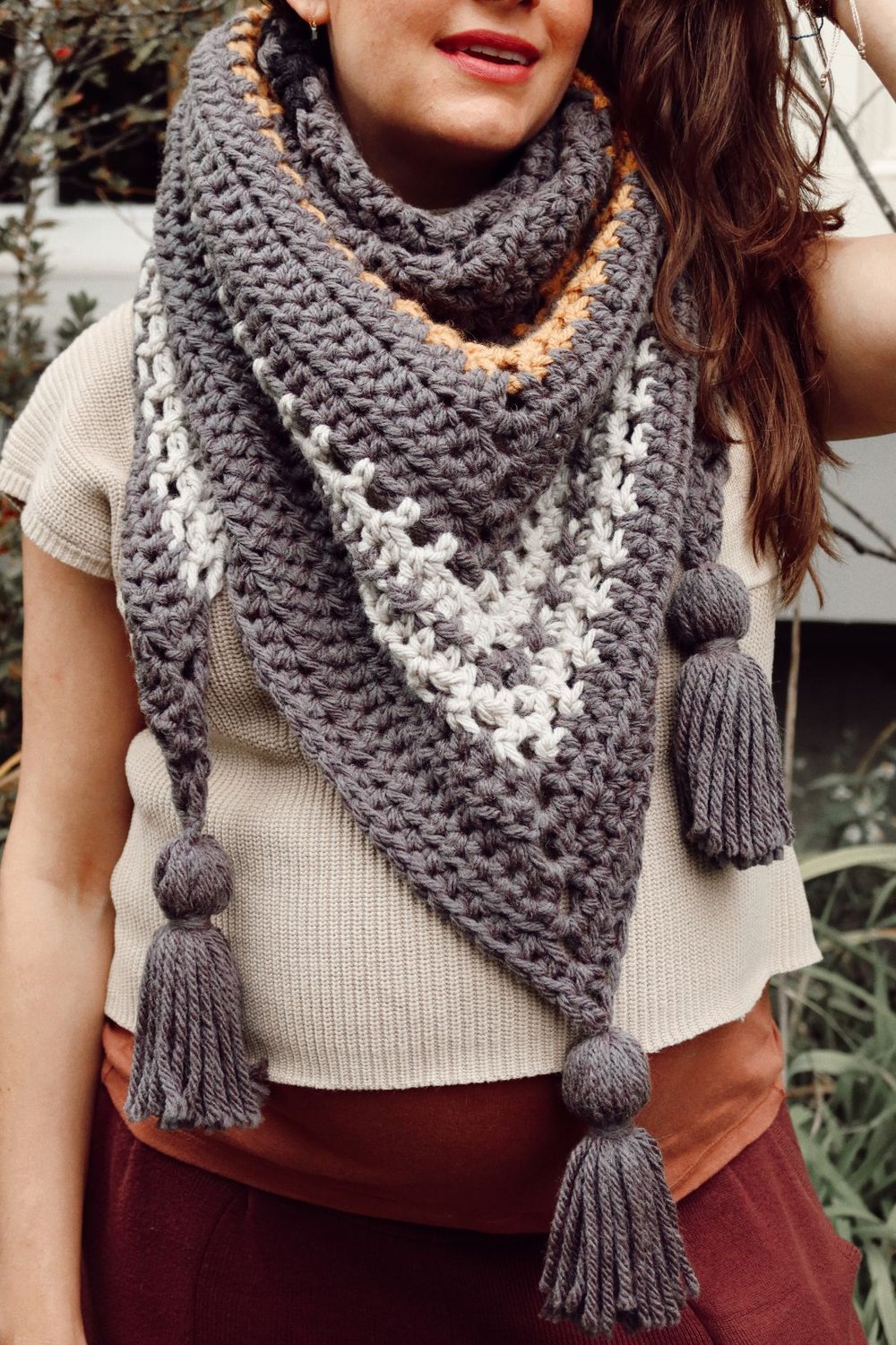 Hue + Me: On Track Triangle Wrap