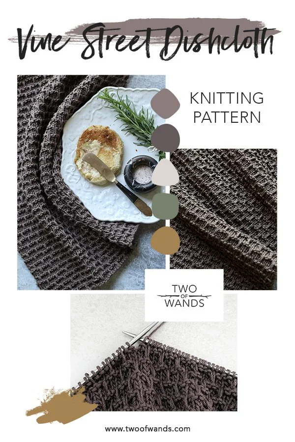 Vine Street Dishcloth Pattern by Two of Wands