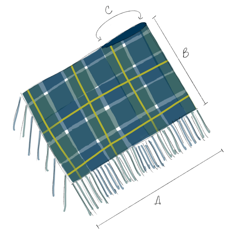 Glasgow Plaid Poncho