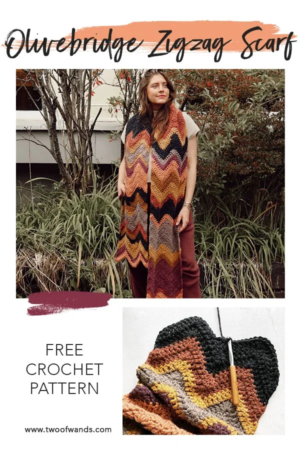 Hue + Me: Olivebridge Zigzag Scarf