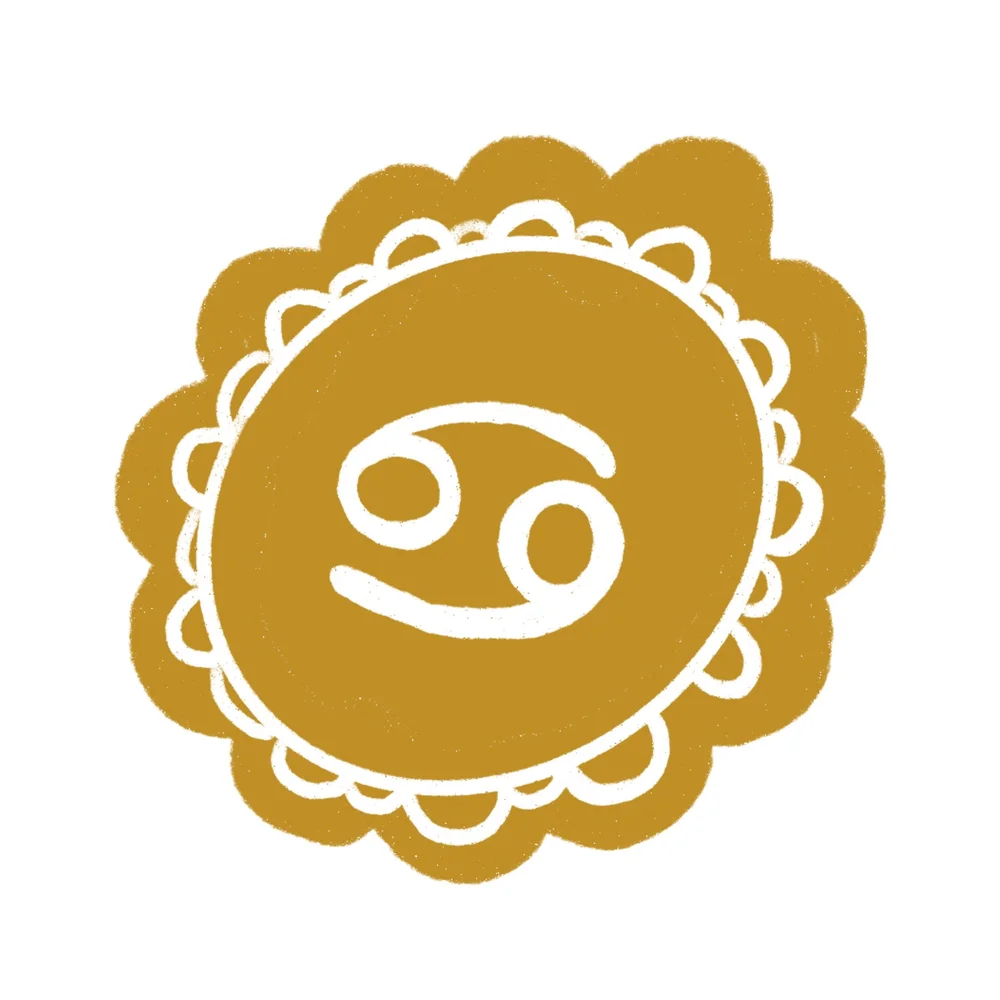 Zodiac Icons Blanket: Cancer