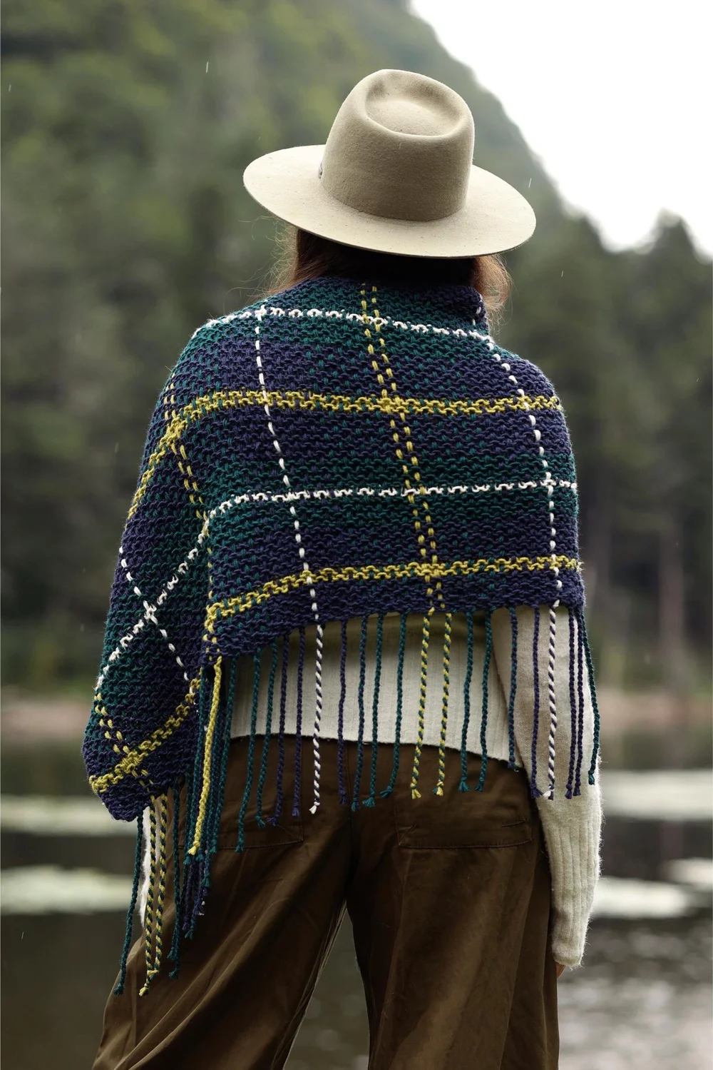 Glasgow Plaid Poncho