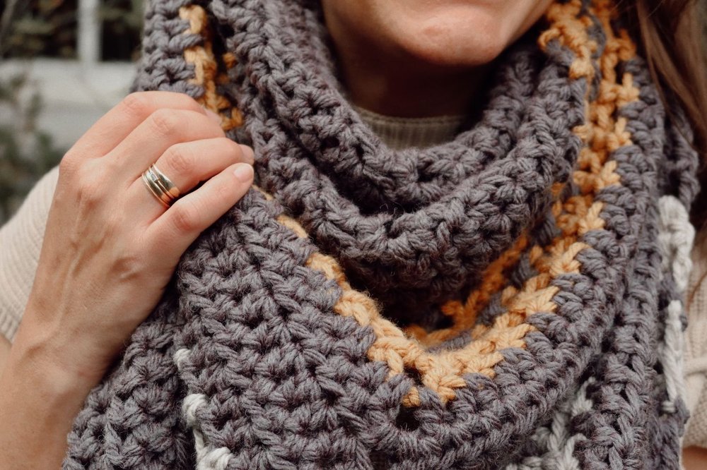 Hue + Me: On Track Triangle Wrap