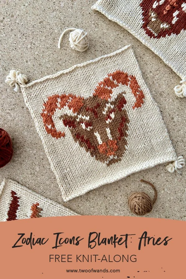 Zodiac Icons Blanket: Aries