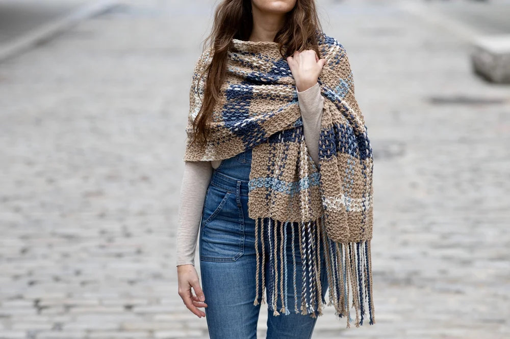 Glasgow Plaid Poncho