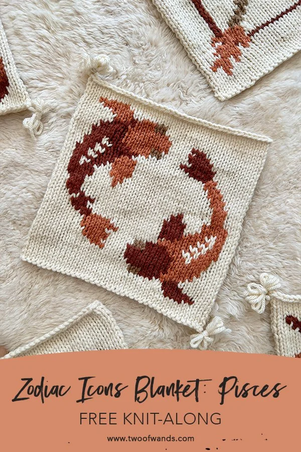 Zodiac Icons Blanket: Pisces