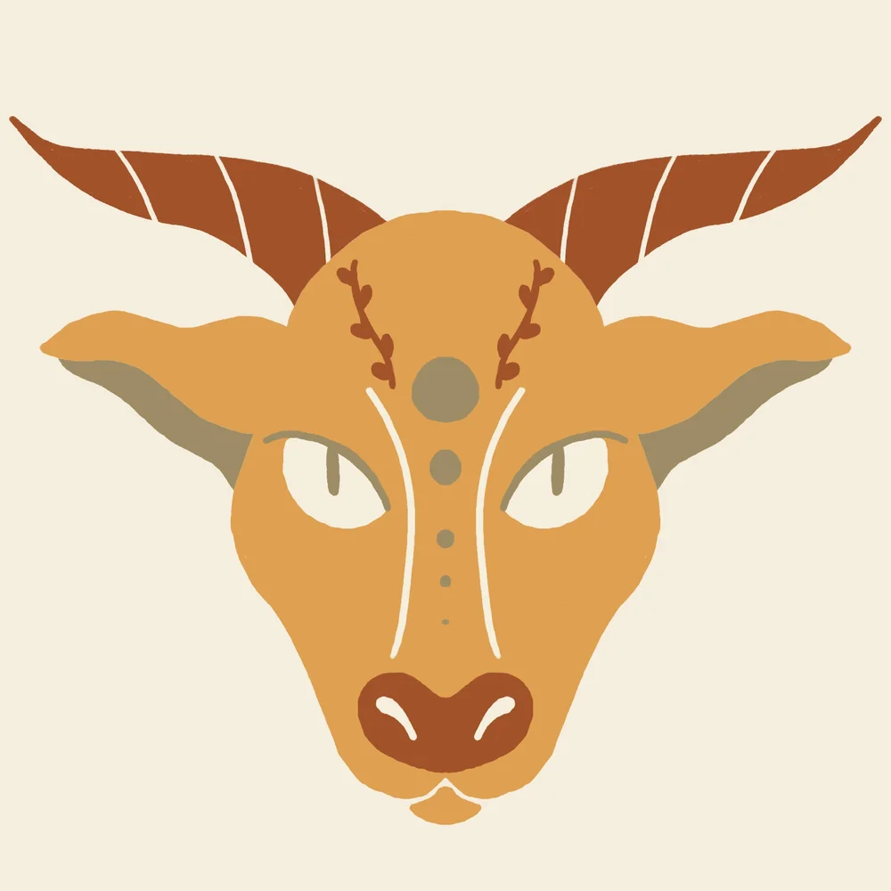 Zodiac Icons Blanket: Capricorn