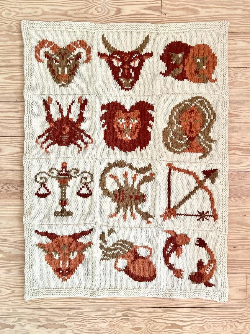 Zodiac Icons Blanket: Assembly + Border