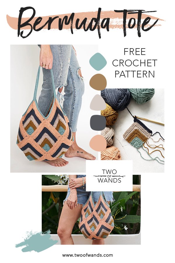 Summer Stripes Beach Bag - Free Crochet Bag Pattern