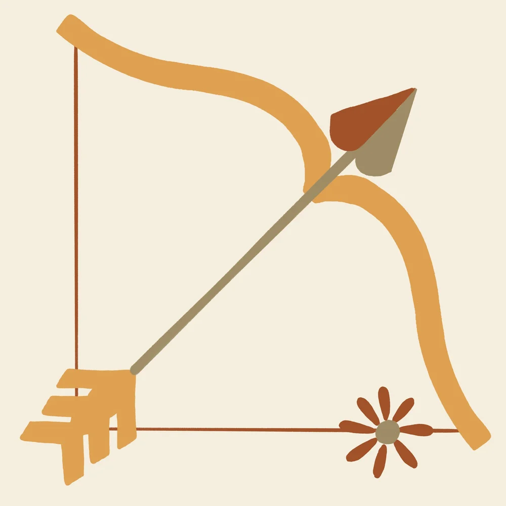 Zodiac Icons Blanket: Sagittarius