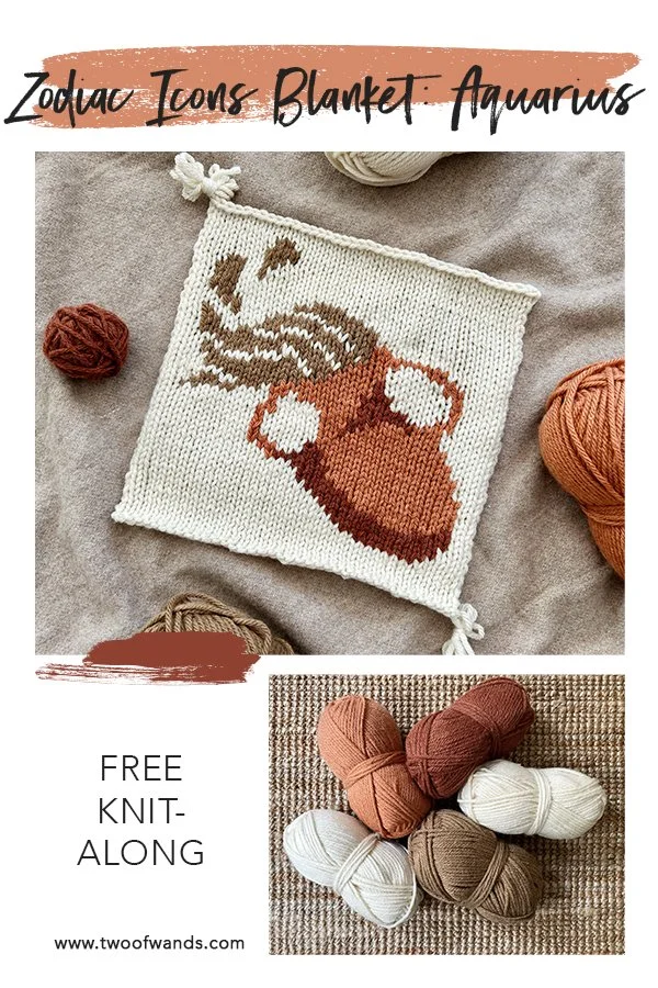 Zodiac Icons Blanket: Aquarius