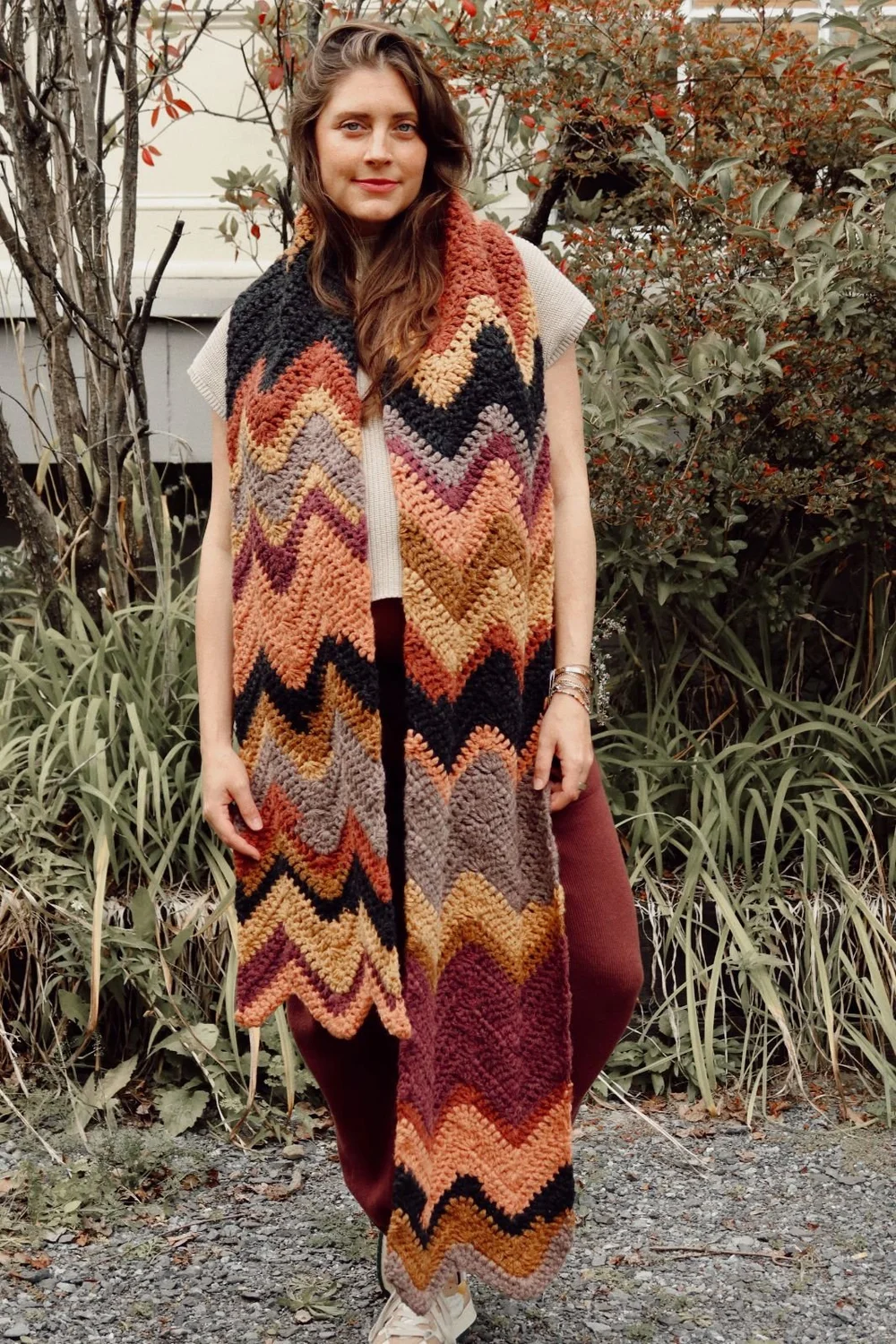 Hue + Me: Olivebridge Zigzag Scarf