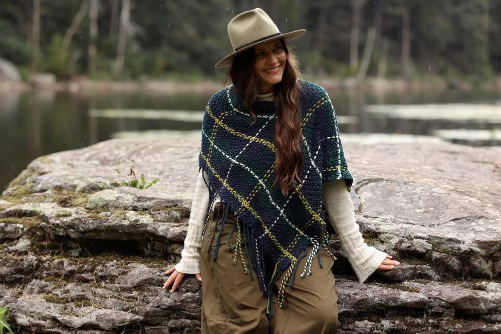 Glasgow Plaid Poncho