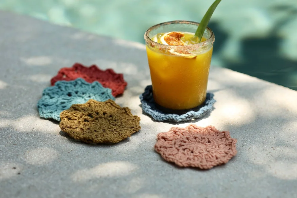 Sunburst Coasters Pattern by Two of Wands