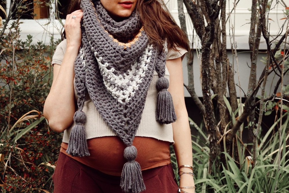 Hue + Me: On Track Triangle Wrap