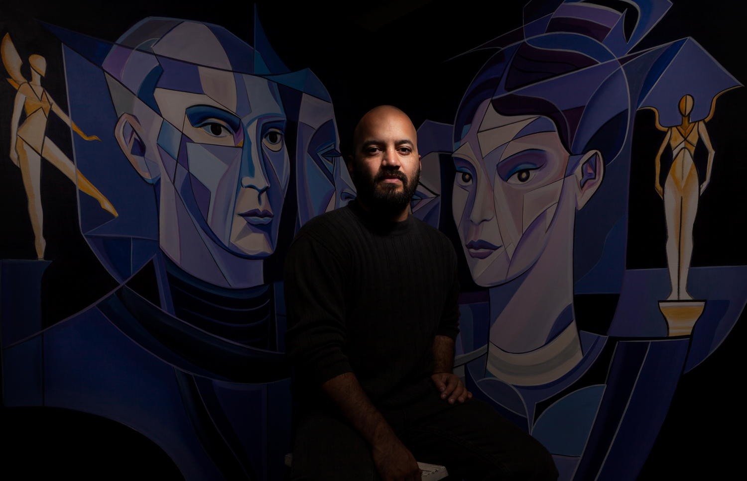 Raphael Delgado in his Studio Portrait