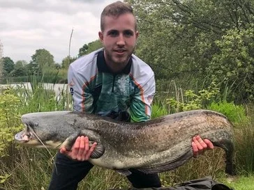 Connor and his 43lbs 1oz PB Cat