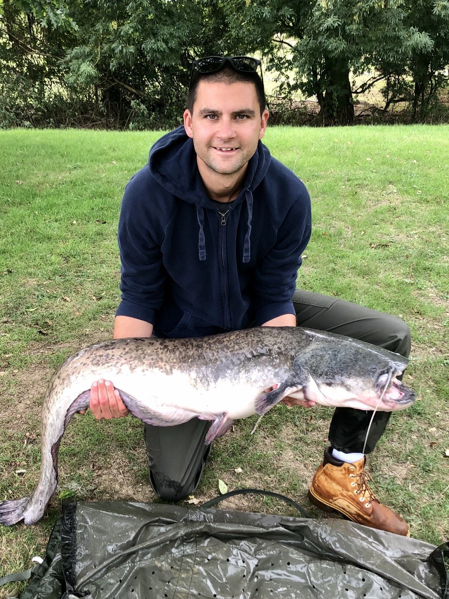 David with his 39lbs 4ozs Cat