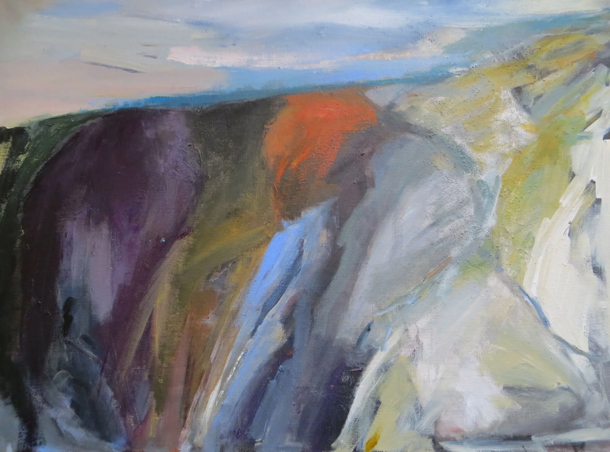 Paysage rocheux Acrylique sur toile-001.jpg