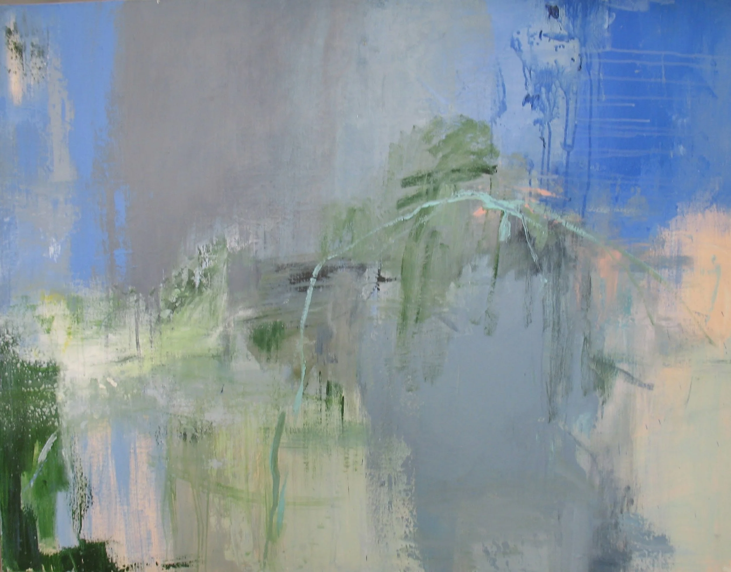 Paysage Acrylique sur toile 116X89