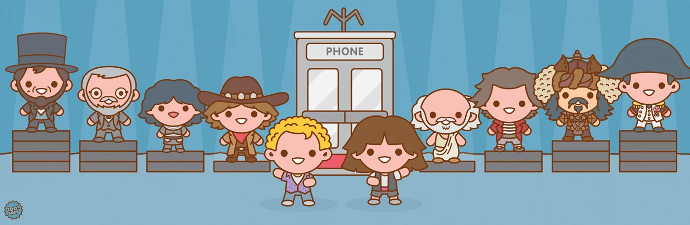 Bill & Ted's Excellent Adventure - 8x22"