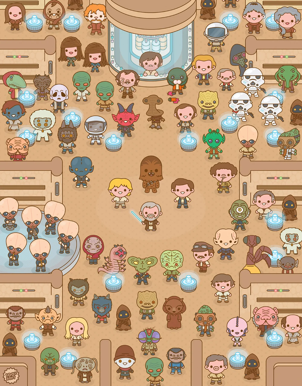 Star Wars: Mos Eisley Cantina - 16x20"