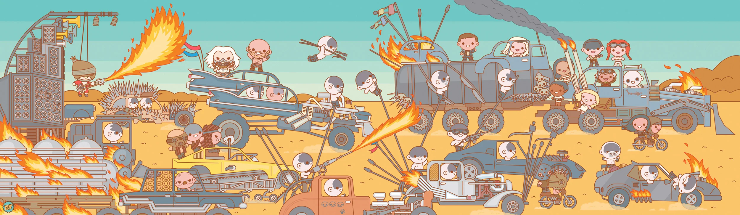 Mad Max: Fury Road. 64x20"