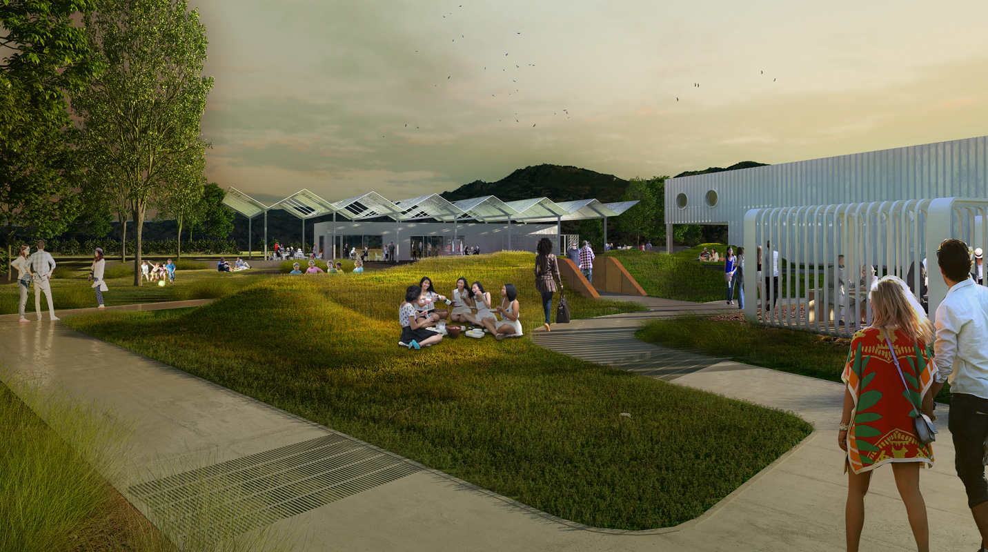  Architectural renderings by BESTOR of future Ashes & Diamonds estate winery