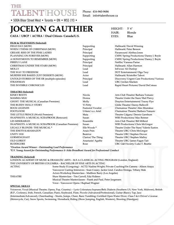 Gauthier, Jocelyn - Talent House.jpg