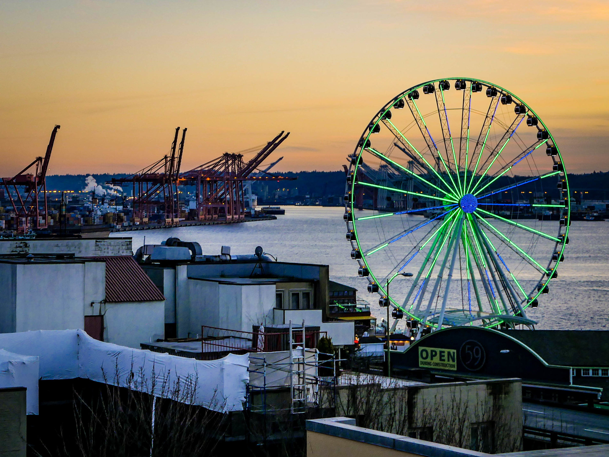 The view from Pike's Place Market