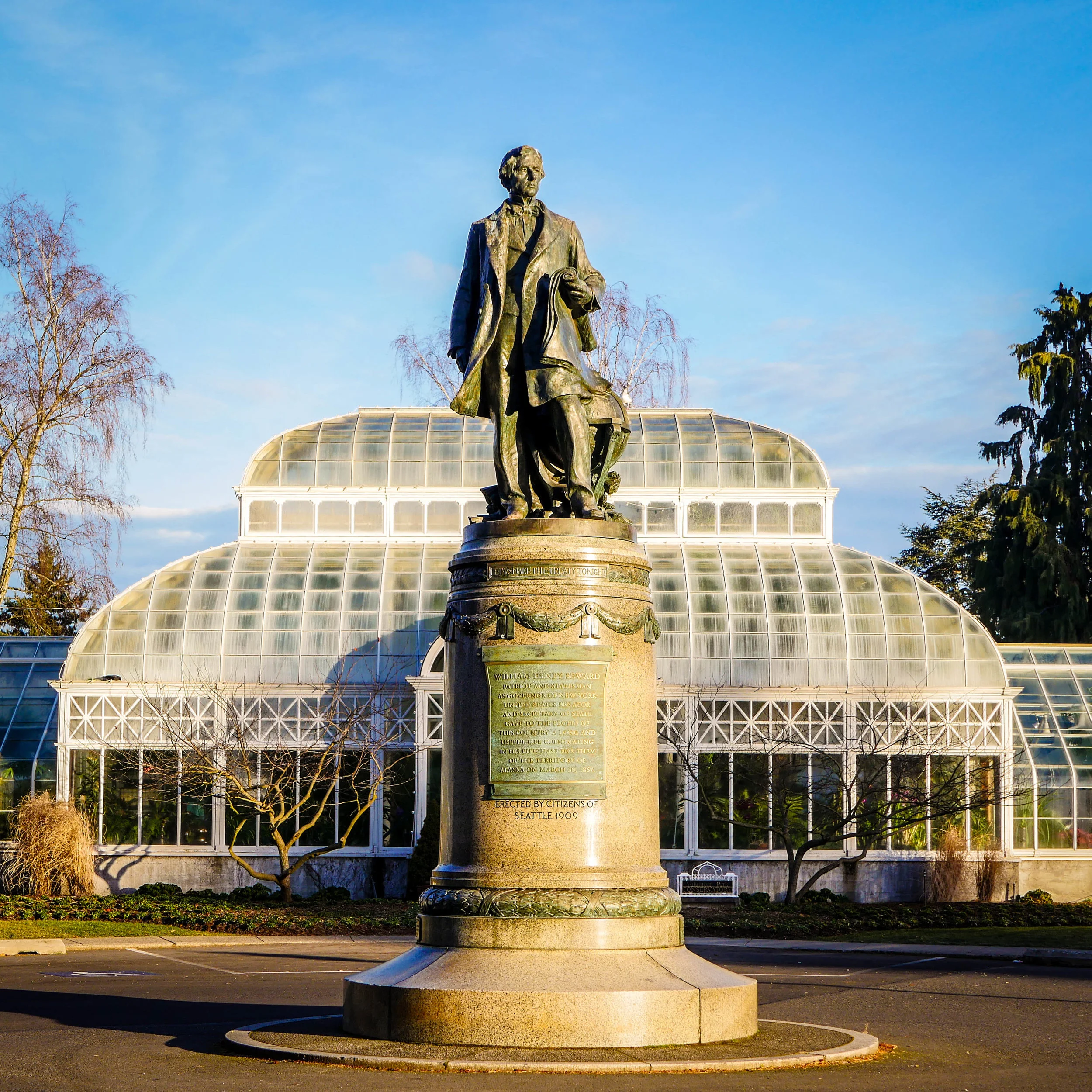 The conservatory at Volunteer Park. 