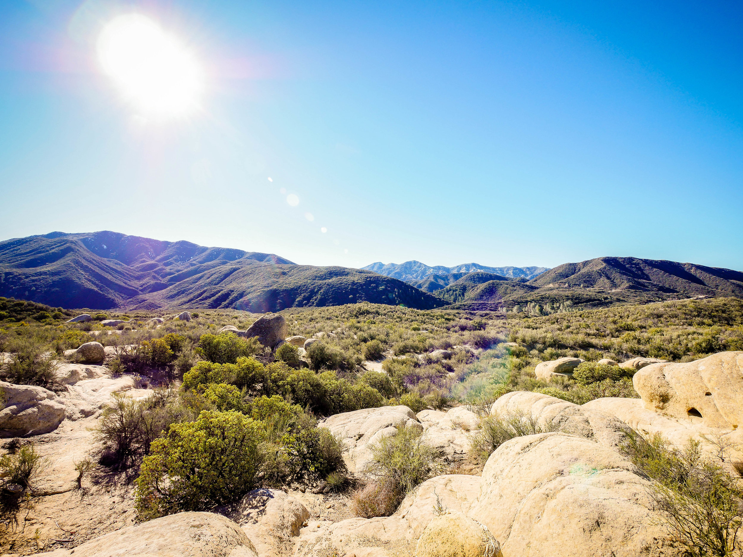 The Topa-Topa Mountains from Piedra Blanca. 