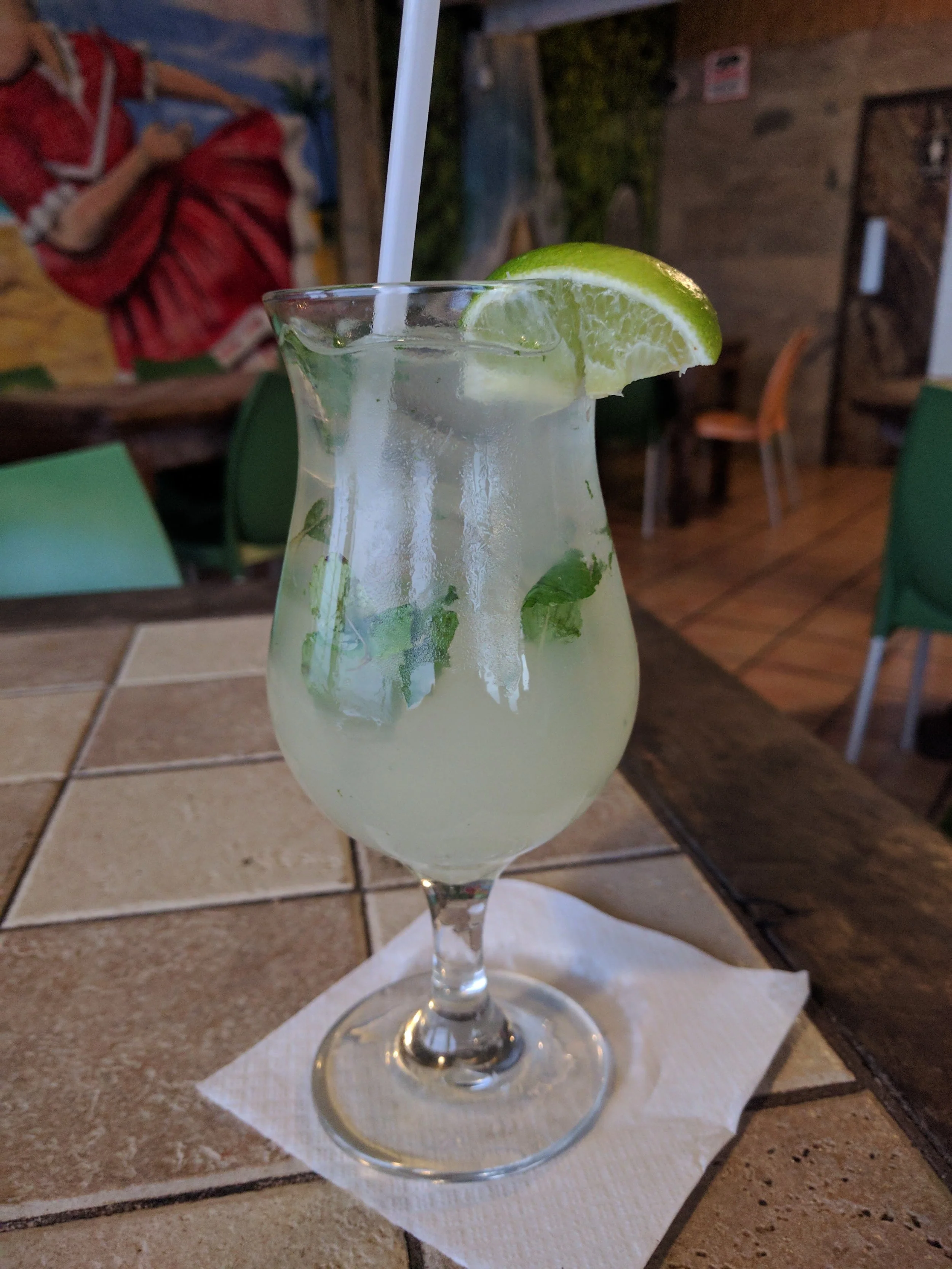 Sad watery Mojito from Hacienda Don Jose. 