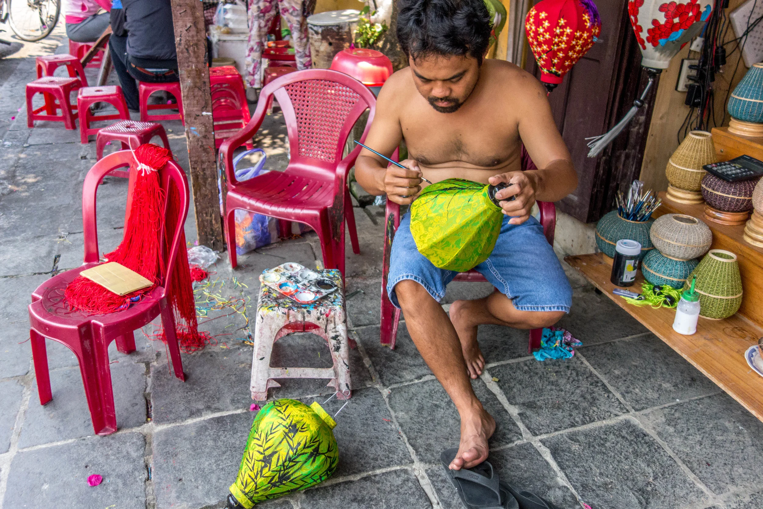 Hoi An is known for its hand-painted lanterns. 