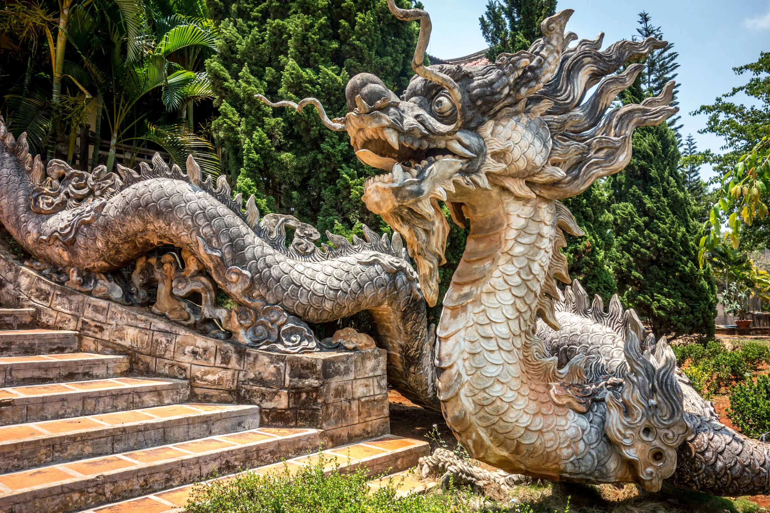 Buddhist temple outside of Da Lat, Vietnam